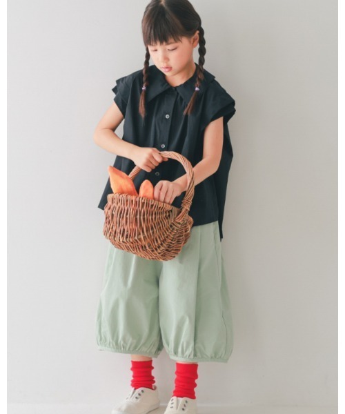 NHT（エヌエイチティー）の「エヌエイチティー ガウチョパンツ（その他パンツ・キッズ・ミント/カーキ・160cm/150cm/140cm/130cm/120cm/110cm）」の7枚目の写真