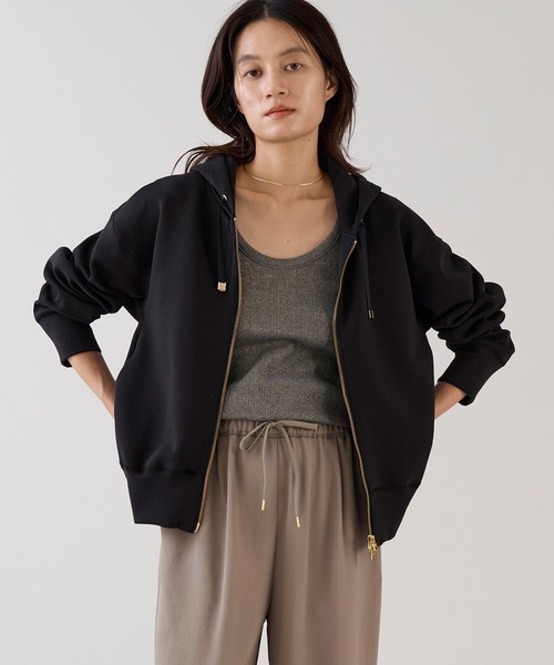 marmors（マルモア）の「【marmors】フカフカジップパーカー（パーカー・レディース・チャコールグレー/ブラウン/ネイビー・36）」の3枚目の写真