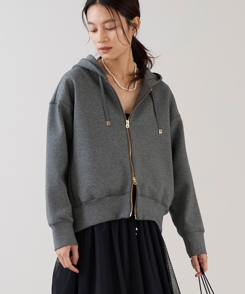 marmors（マルモア）の「【marmors】フカフカジップパーカー（パーカー・レディース・チャコールグレー/ブラウン/ネイビー・36）」の2枚目の写真