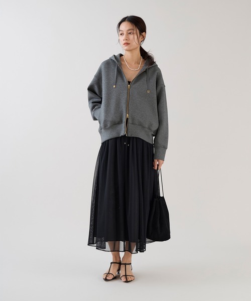 marmors（マルモア）の「【marmors】フカフカジップパーカー（パーカー・レディース・チャコールグレー/ブラウン/ネイビー・36）」の7枚目の写真