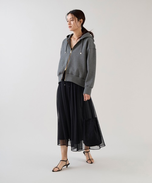 marmors（マルモア）の「【marmors】フカフカジップパーカー（パーカー・レディース・チャコールグレー/ブラウン/ネイビー・36）」の8枚目の写真