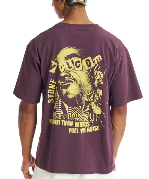 VOLCOM（ボルコム）の「VOLCOM/ボルコム メンズ 半袖 Tシャツ VST261006（Tシャツ/カットソー・メンズ・ブラウン/ブラック/ホワイト・L/M）」の3枚目の写真