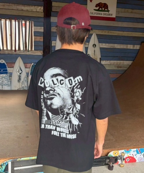 VOLCOM（ボルコム）の「VOLCOM/ボルコム メンズ 半袖 Tシャツ VST261006（Tシャツ/カットソー・メンズ・ブラウン/ブラック/ホワイト・L/M）」の2枚目の写真