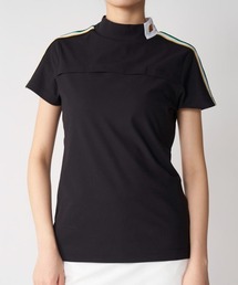 LOUDMOUTH/ラウドマウス ゴルフウェア ECO マイクロカノコ 吸汗速乾 UVカット 半袖 モックネックシャツ