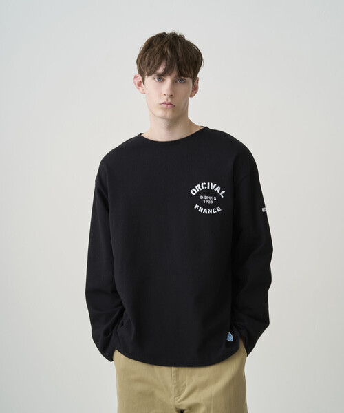 ORCIVAL 新品タグ付き　バスクシャツ　カットソー ORCIVAL（オーシバル） tシャツ | コットンロード クルーネック ロゴ