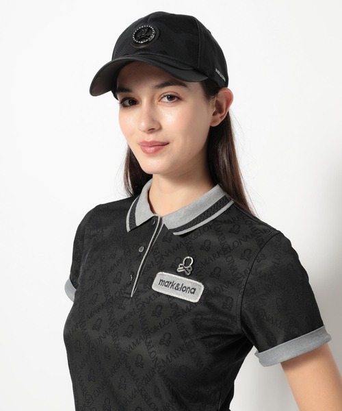 MARK & LONA(マークアンドロナ)の「Gauge Camo Leather Trim Cap | MEN and WOMEN(キャップ・メンズ・ブラック/ホワイト/ベージュ・FREE)」の1枚目の写真