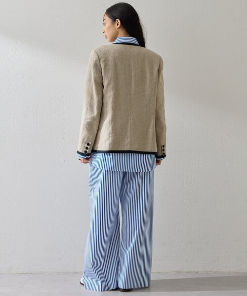 Whim Gazette(ウィムガゼット)の「ストライプシャツ(シャツ/ブラウス・レディース・ブラウン/ブルー・FREE)」の22枚目の写真