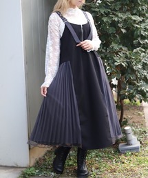 axes femme | サイドプリーツジャンスカ(ワンピース)