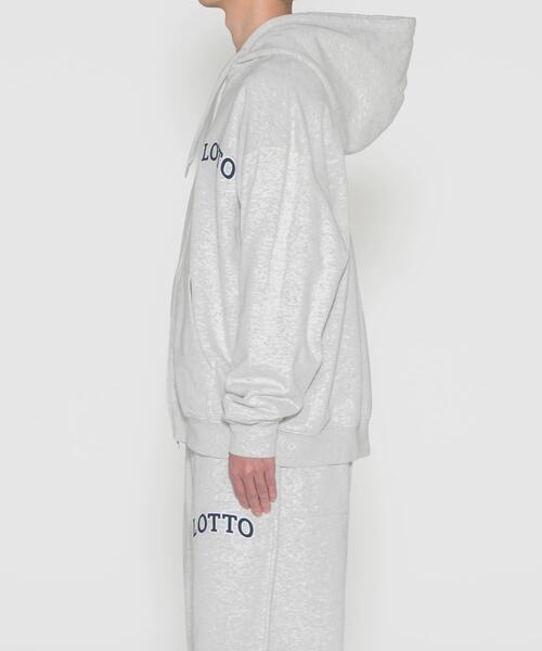 LOTTO（ロット）の「LOTTO　ARCH LOGO SWEAT ZIP HOODIE（パーカー・メンズ・グレー/ブラック/ベージュ・XX-LARGE/X-LARGE/LARGE/MEDIUM）」の12枚目の写真