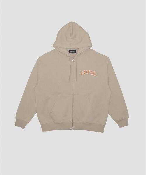 LOTTO（ロット）の「LOTTO　ARCH LOGO SWEAT ZIP HOODIE（パーカー・メンズ・グレー/ブラック/ベージュ・XX-LARGE/X-LARGE/LARGE/MEDIUM）」の6枚目の写真