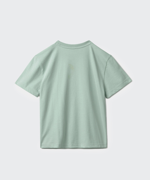MUSINSA STANDARD KIDS（ムシンサスタンダードキッズ）の「リラックスドクルーネックTシャツ [ダスティミント]（Tシャツ/カットソー・レディース・その他・110/120/130/140/150/100/160）」の3枚目の写真