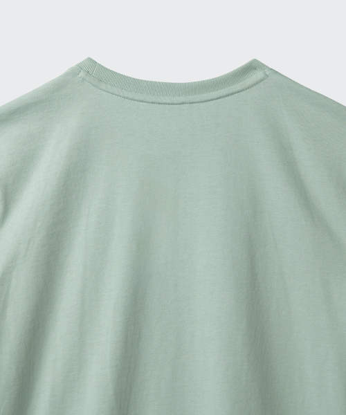 MUSINSA STANDARD KIDS（ムシンサスタンダードキッズ）の「リラックスドクルーネックTシャツ [ダスティミント]（Tシャツ/カットソー・レディース・その他・110/120/130/140/150/100/160）」の5枚目の写真