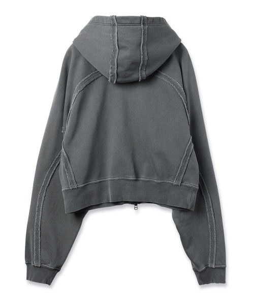 JIEDA(ジエダ)の「JIEDA × RUSSELL ATHLETIC ZIP HOODIE(パーカー・メンズ・レッド/ヘザーグレー/ブラック・2/1)」の10枚目の写真