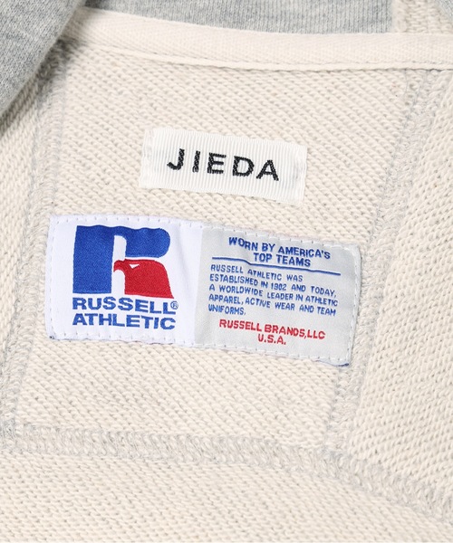 JIEDA(ジエダ)の「JIEDA × RUSSELL ATHLETIC ZIP HOODIE(パーカー・メンズ・レッド/ヘザーグレー/ブラック・2/1)」の17枚目の写真