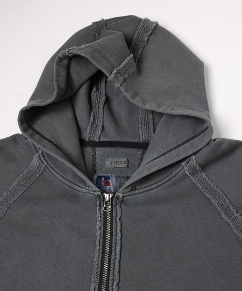 JIEDA(ジエダ)の「JIEDA × RUSSELL ATHLETIC ZIP HOODIE(パーカー・メンズ・レッド/ヘザーグレー/ブラック・2/1)」の18枚目の写真