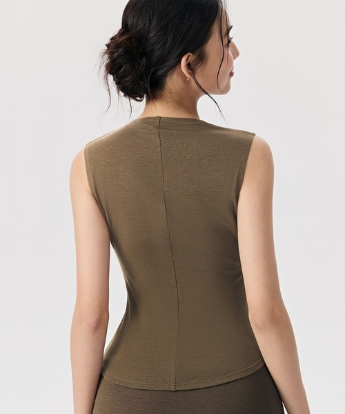 OSYAREVO(オシャレボ)の「ノースリーブ トップス(その他トップス・レディース・ブラウン/ブラック/ベージュ・X-LARGE/LARGE/MEDIUM/SMALL)」の15枚目の写真