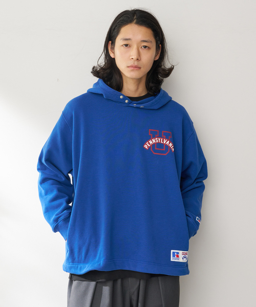 Russell Athletic（ラッセルアスレティック）の「Russell Athletic 別注 カレッジパーカー（パーカー・メンズ・ネイビー/ホワイト/グレー・LARGE/MEDIUM）」の13枚目の写真