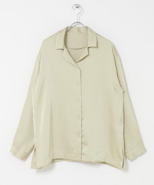 URBAN RESEARCH ROSSO WOMEN（アーバンリサーチ　ロッソ）の「オープンカラーヴィンテージシルキーサテンブラウス（シャツ/ブラウス・レディース・ベージュ系その他/オフホワイト・FREE）」の19枚目の写真