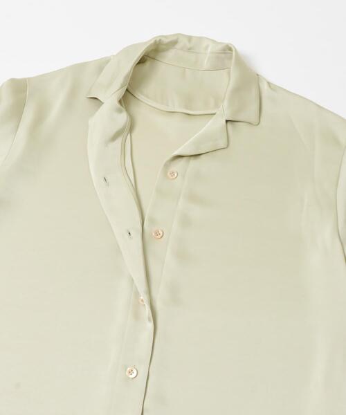 URBAN RESEARCH ROSSO WOMEN（アーバンリサーチ　ロッソ）の「オープンカラーヴィンテージシルキーサテンブラウス（シャツ/ブラウス・レディース・ベージュ系その他/オフホワイト・FREE）」の20枚目の写真