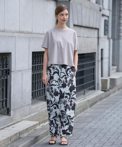 DRESSTERIOR（ドレステリア）の「【接触冷感／抗菌防臭／消臭】アイスクリアコットンドルマンTシャツ（Tシャツ/カットソー・レディース・ピンク系/ホワイト/ブルー系その他/ベージュ/スミクロ/ブラック・38/36/34）」の15枚目の写真