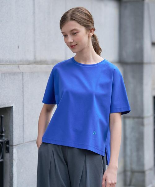 DRESSTERIOR（ドレステリア）の「【接触冷感／抗菌防臭／消臭】アイスクリアコットンドルマンTシャツ（Tシャツ/カットソー・レディース・ピンク系/ホワイト/ブルー系その他/ベージュ/スミクロ/ブラック・38/36/34）」の18枚目の写真