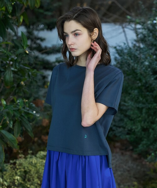 DRESSTERIOR（ドレステリア）の「【接触冷感／抗菌防臭／消臭】アイスクリアコットンドルマンTシャツ（Tシャツ/カットソー・レディース・ピンク系/ホワイト/ブルー系その他/ベージュ/スミクロ/ブラック・38/36/34）」の20枚目の写真