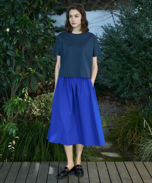DRESSTERIOR（ドレステリア）の「【接触冷感／抗菌防臭／消臭】アイスクリアコットンドルマンTシャツ（Tシャツ/カットソー・レディース・ピンク系/ホワイト/ブルー系その他/ベージュ/スミクロ/ブラック・38/36/34）」の21枚目の写真