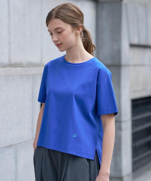 DRESSTERIOR(ドレステリア)の「【接触冷感/抗菌防臭/消臭】アイスクリアコットンドルマンTシャツ(Tシャツ/カットソー・レディース・ピンク系/ホワイト/ブルー系その他/ベージュ/スミクロ/ブラック・38/36/34)」の15枚目の写真