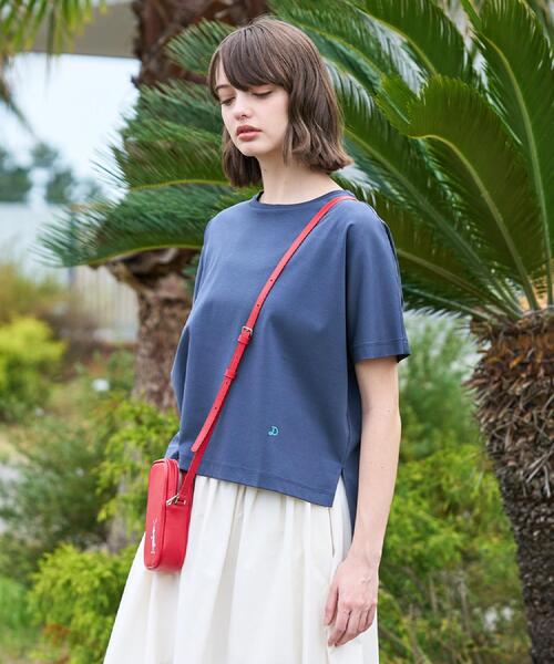 DRESSTERIOR(ドレステリア)の「【接触冷感/抗菌防臭/消臭】アイスクリアコットンドルマンTシャツ(Tシャツ/カットソー・レディース・ピンク系/ホワイト/ブルー系その他/ベージュ/スミクロ/ブラック・38/36/34)」の16枚目の写真