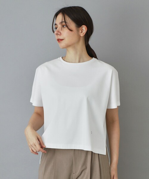 DRESSTERIOR(ドレステリア)の「【接触冷感/抗菌防臭/消臭】アイスクリアコットンドルマンTシャツ(Tシャツ/カットソー・レディース・ピンク系/ホワイト/ブルー系その他/ベージュ/スミクロ/ブラック・38/36/34)」の17枚目の写真