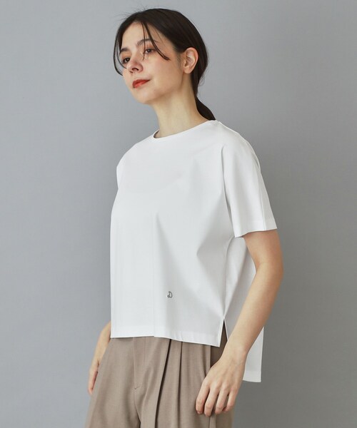 DRESSTERIOR(ドレステリア)の「【接触冷感/抗菌防臭/消臭】アイスクリアコットンドルマンTシャツ(Tシャツ/カットソー・レディース・ピンク系/ホワイト/ブルー系その他/ベージュ/スミクロ/ブラック・38/36/34)」の18枚目の写真