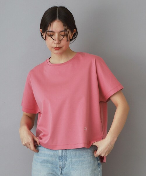DRESSTERIOR(ドレステリア)の「【接触冷感/抗菌防臭/消臭】アイスクリアコットンドルマンTシャツ(Tシャツ/カットソー・レディース・ピンク系/ホワイト/ブルー系その他/ベージュ/スミクロ/ブラック・38/36/34)」の20枚目の写真