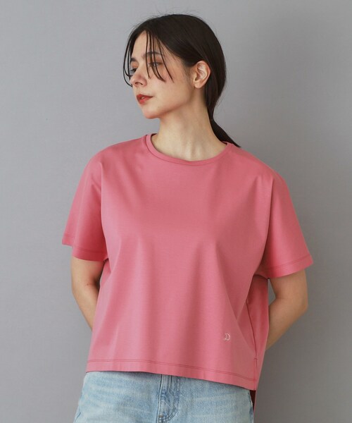 DRESSTERIOR(ドレステリア)の「【接触冷感/抗菌防臭/消臭】アイスクリアコットンドルマンTシャツ(Tシャツ/カットソー・レディース・ピンク系/ホワイト/ブルー系その他/ベージュ/スミクロ/ブラック・38/36/34)」の21枚目の写真