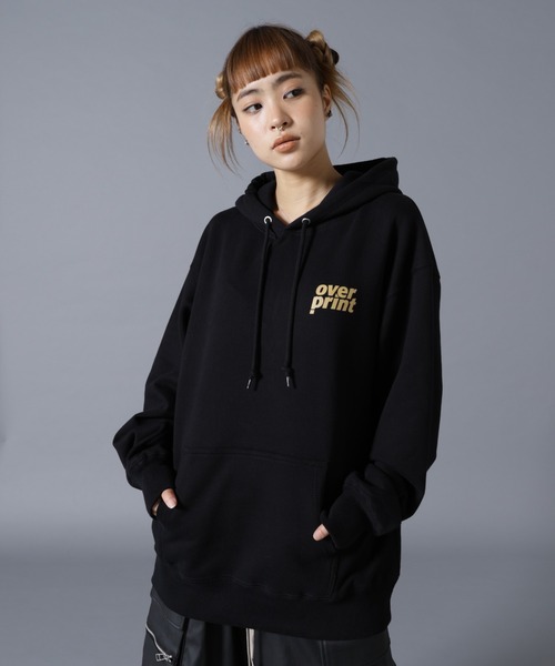 over print(オーバープリント)の「overprint/オーバープリント/MIX COLORS HOODIE(パーカー・レディース・ブラウン/ブラック・L/M)」の15枚目の写真