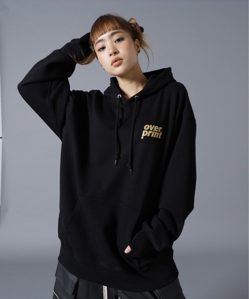 over print(オーバープリント)の「overprint/オーバープリント/MIX COLORS HOODIE(パーカー・レディース・ブラウン/ブラック・L/M)」の16枚目の写真