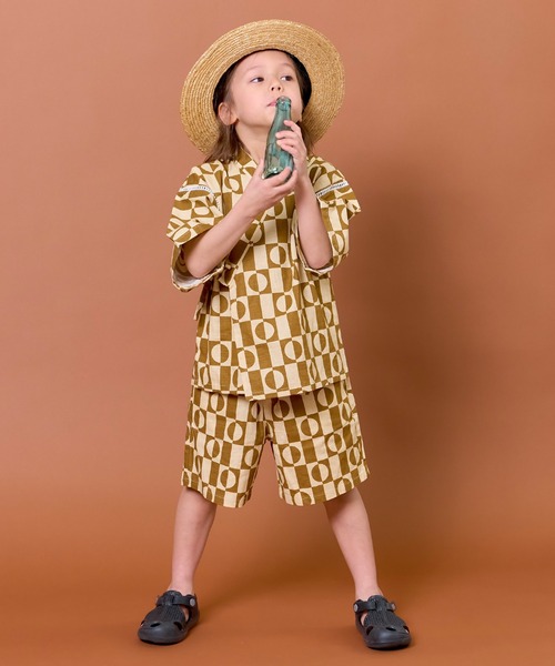 MARKEY'S（マーキーズ）の「【上下セット】甚平（浴衣・キッズ・ミント/ネイビー/ブラウン・LL/L/M/S）」の8枚目の写真