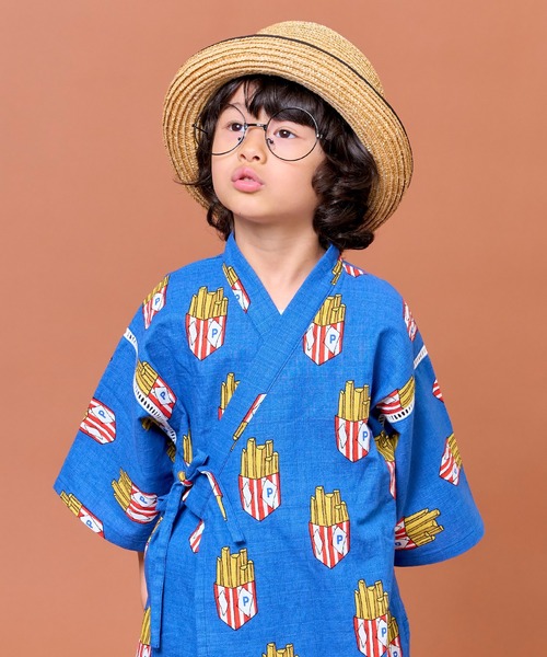 MARKEY'S（マーキーズ）の「【上下セット】甚平（浴衣・キッズ・ミント/ネイビー/ブラウン・LL/L/M/S）」の14枚目の写真