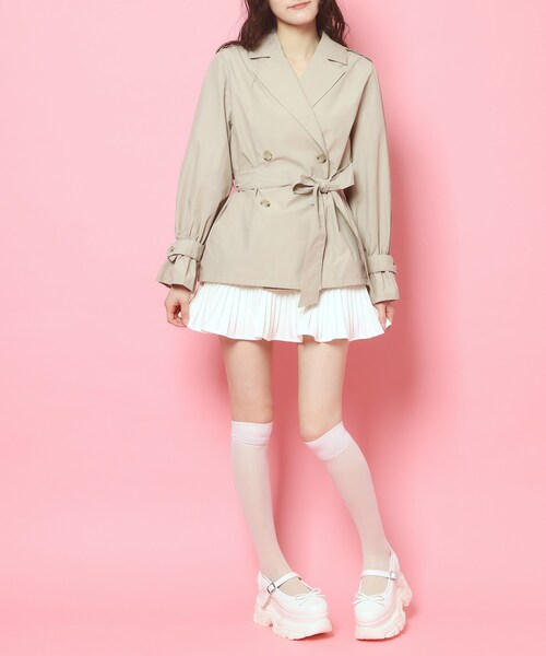 cs T&P(シーエスティーアンドピー)の「厚底ストラップリボンパンプス(パンプス・レディース・ブラック/アイボリー・L/LL/S/M)」の5枚目の写真