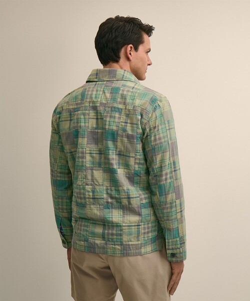 BROOKS BROTHERS(ブルックスブラザーズ)の「コットン マドラスパッチワーク シャツジャケット(その他アウター・メンズ・オリーブ・LARGE/MEDIUM/X-LARGE)」の4枚目の写真