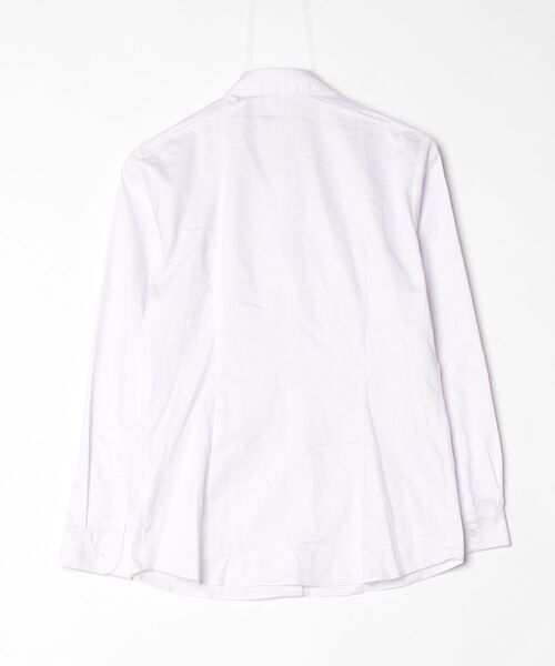 Perfect Suit FActory(パーフェクトスーツファクトリー)の「4WAY(スキッパー/リボン/フリル/リボン&フリル) ビッグリボンシャツ ホワイト/ピンク/サックス(シャツ/ブラウス・レディース・ライトピンク/ホワイト/サックスブルー・S/LL/M/L)」の21枚目の写真