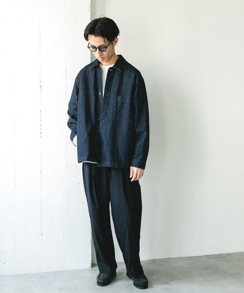 URBAN RESEARCH DOORS（アーバンリサーチドアーズ）の「デニムシャツカバーオール（カバーオール・メンズ・ブルー系その他/ブラック/ワンウォッシュ・MEDIUM/LARGE）」の8枚目の写真