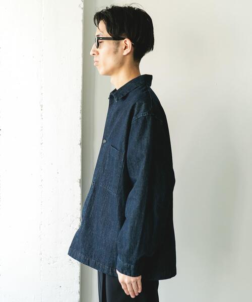 URBAN RESEARCH DOORS（アーバンリサーチドアーズ）の「デニムシャツカバーオール（カバーオール・メンズ・ブルー系その他/ブラック/ワンウォッシュ・MEDIUM/LARGE）」の11枚目の写真