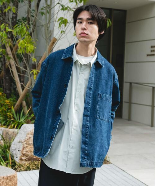URBAN RESEARCH DOORS（アーバンリサーチドアーズ）の「デニムシャツカバーオール（カバーオール・メンズ・ブルー系その他/ブラック/ワンウォッシュ・MEDIUM/LARGE）」の16枚目の写真