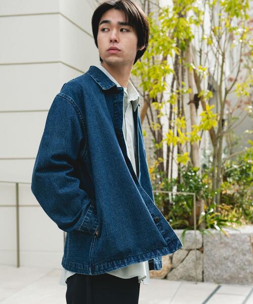 URBAN RESEARCH DOORS（アーバンリサーチドアーズ）の「デニムシャツカバーオール（カバーオール・メンズ・ブルー系その他/ブラック/ワンウォッシュ・MEDIUM/LARGE）」の17枚目の写真