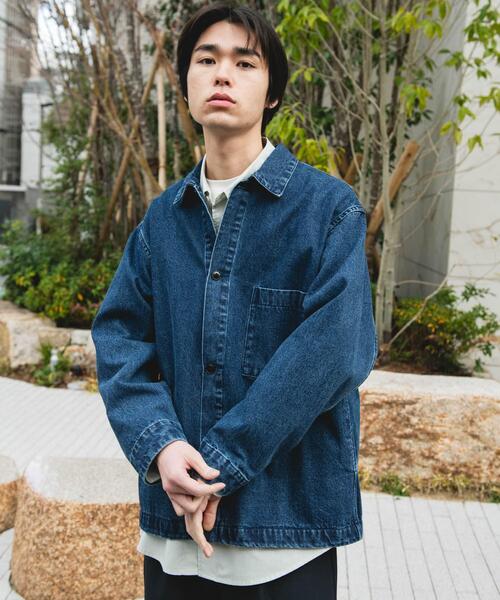 URBAN RESEARCH DOORS（アーバンリサーチドアーズ）の「デニムシャツカバーオール（カバーオール・メンズ・ブルー系その他/ブラック/ワンウォッシュ・MEDIUM/LARGE）」の18枚目の写真