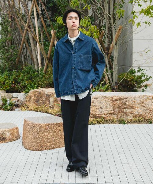 URBAN RESEARCH DOORS（アーバンリサーチドアーズ）の「デニムシャツカバーオール（カバーオール・メンズ・ブルー系その他/ブラック/ワンウォッシュ・MEDIUM/LARGE）」の20枚目の写真