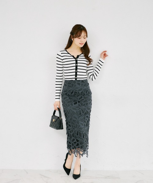 tocco closet(トッコ クローゼット)の「【ZOZO限定】配色ヘンリーネックカットソー(Tシャツ/カットソー・レディース・ホワイト×ブラック/ネイビー×ホワイト/その他・M)」の18枚目の写真