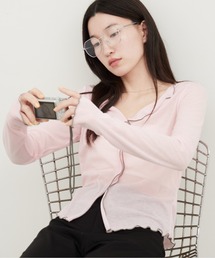 Contrast Edge Sheer Top|コントラストエッジシアートップス