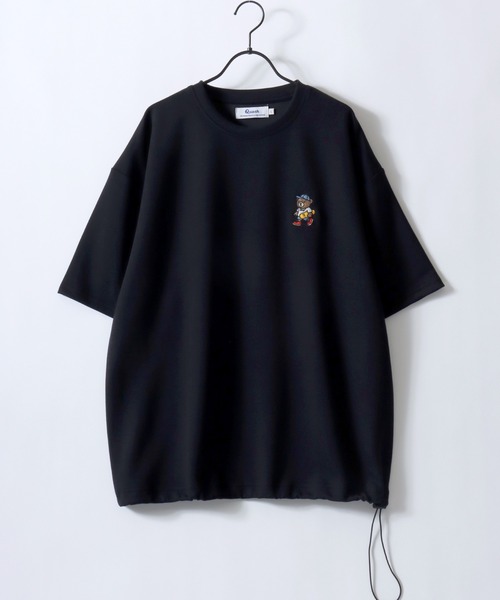 SITRY(シトリー)の「Bear & Uncle Embroidery T-Shirt/別注 クマ おじさん オーバーサイズ ワンポイント刺繍 ドローコード 半袖Tシャツ レディース メンズ(Tシャツ/カットソー・メンズ・ホワイト系その他3/ホワイト系その他2/ブラック系その他/ホワイト系その他/ホワイト/ブラック系その他2/ブラック/ブラック系その他3・L/M)」の18枚目の写真