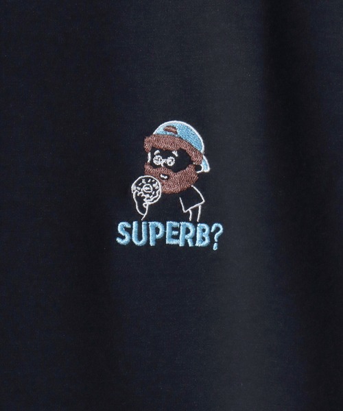 SITRY(シトリー)の「Bear & Uncle Embroidery T-Shirt/別注 クマ おじさん オーバーサイズ ワンポイント刺繍 ドローコード 半袖Tシャツ レディース メンズ(Tシャツ/カットソー・メンズ・ホワイト系その他3/ホワイト系その他2/ブラック系その他/ホワイト系その他/ホワイト/ブラック系その他2/ブラック/ブラック系その他3・L/M)」の16枚目の写真